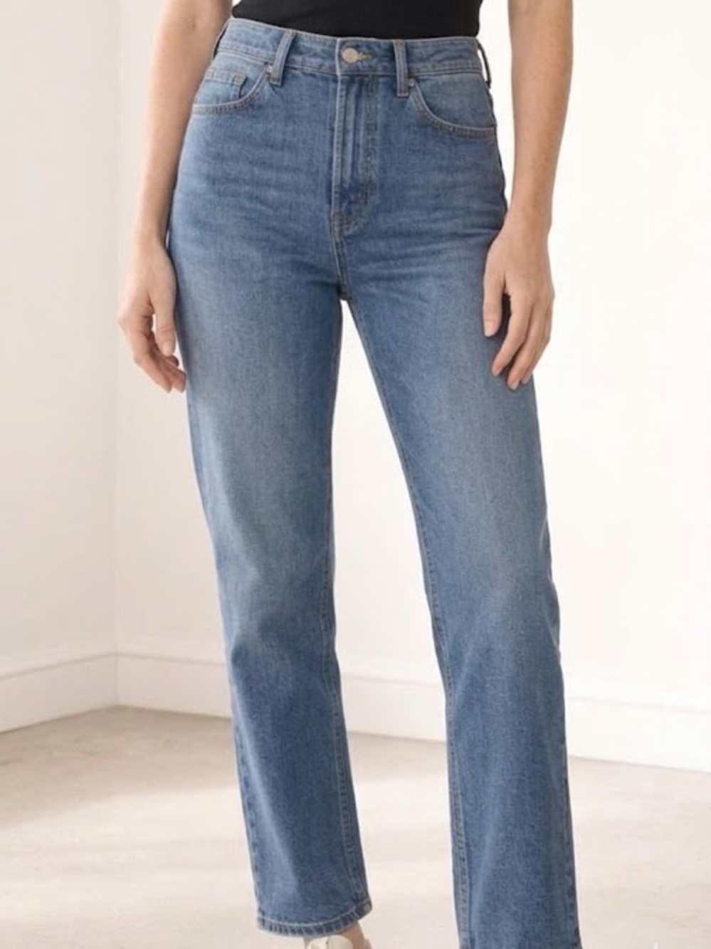 Everlane High Rise Straight Ankle Jean 26